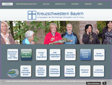 Tablet Screenshot of kreuzschwestern.de